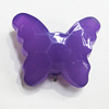 Imitate Jade Painted Acrylic Beads, Butterfly 29x24mm, Sold by Bag