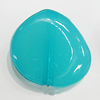 Imitate Jade Painted Acrylic Beads, 33x33mm, Sold by Bag