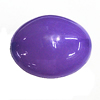 Imitate Jade Painted Acrylic Beads, Oval 24x20mm, Sold by Bag