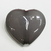 Imitate Jade Painted Acrylic Beads, Heart 24x21mm, Sold by Bag