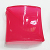 Imitate Jade Painted Acrylic Beads, Twist Square 31mm, Sold by Bag
