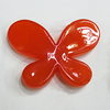 Imitate Jade Painted Acrylic Beads, Butterfly 46x35mm, Sold by Bag
