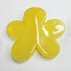 Imitate Jade Painted Acrylic Beads, Flower 46x44mm, Sold by Bag