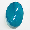 Imitate Jade Painted Acrylic Beads, Twist Flat Oval 24x36mm, Sold by Bag