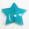 Imitate Jade Painted Acrylic Beads, Star 39mm, Sold by Bag