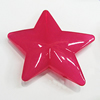 Imitate Jade Painted Acrylic Beads, Star 43x41mm, Sold by Bag