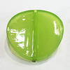 Imitate Jade Painted Acrylic Beads, 25x25mm, Sold by Bag