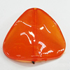 Imitate Jade Painted Acrylic Beads, Twist Triangle 24x25mm, Sold by Bag