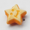 Washed Acrylic Beads, Star 9mm, Sold by Bag