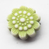 Washed Acrylic Beads, Flower 11mm, Sold by Bag