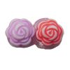 Washed Acrylic Beads, Flower 8mm, Sold by Bag