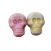 Washed Acrylic Beads, Skeleton9x7mm, Sold by Bag