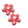 Washed Acrylic Beads, Flower 6mm, Sold by Bag