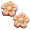 Washed Acrylic Beads, Flower 6mm, Sold by Bag