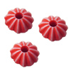 Washed Acrylic Beads, 6x6mm, Sold by Bag