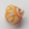 Washed Acrylic Beads, 6x5mm, Sold by Bag