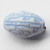 Washed Acrylic Beads, Drum 9x6mm, Sold by Bag