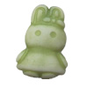 Washed Acrylic Beads, Rabbit 10x15mm, Sold by Bag