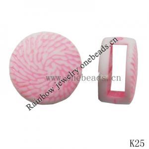 Washed Acrylic Beads, 12x12x6mm, Sold by Bag