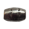 Tube Lead-Free Zinc Alloy Jewelry Findings, 8x5mm hole=1mm, Sold per pkg of 1500