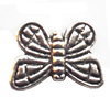 Butterfly Lead-Free Zinc Alloy Jewelry Findings, 14.5x7.5mm hole=1mm, Sold per pkg of 600