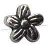 Flower Lead-Free Zinc Alloy Jewelry Findings, 7x4mm hole=1mm, Sold per pkg of 1500