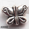 Butterfly Lead-Free Zinc Alloy Jewelry Findings, 10.5x8mm hole=1mm,, Sold per pkg of 1000