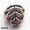 Leaf Lead-Free Zinc Alloy Jewelry Findings, 7x7mm hole=1mm,, Sold per pkg of 2000