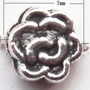 Twist Lead-Free Zinc Alloy Jewelry Findings, 6mm hole=1mm,, Sold per pkg of 2000