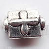 Tube Lead-Free Zinc Alloy Jewelry Findings, 9x7mm hole=1mm,, Sold per pkg of 1500