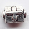 Tube Lead-Free Zinc Alloy Jewelry Findings, 9x7mm hole=1mm,, Sold per pkg of 1500