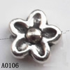 Flower Lead-Free Zinc Alloy Jewelry Findings, 9mm hole=1mm,, Sold per pkg of 1000