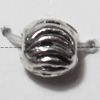 Drum Lead-Free Zinc Alloy Jewelry Findings, 4x4mm,, Sold per pkg of 4000