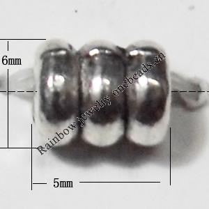 Helix Lead-Free Zinc Alloy Jewelry Findings, 5x4mm,, Sold per pkg of 3000