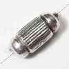 Tube Lead-Free Zinc Alloy Jewelry Findings, 8x4mm,, Sold per pkg of 2000