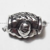 Drum Lead-Free Zinc Alloy Jewelry Findings, 7x5mm,, Sold per pkg of 1500