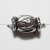Tube Lead-Free Zinc Alloy Jewelry Findings, 8x5mm,, Sold per pkg of 1500