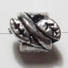 Tube Lead-Free Zinc Alloy Jewelry Findings, 6x5mm hole=3mm,, Sold per pkg of 1000