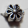 Flower Lead-Free Zinc Alloy Jewelry Findings, 6mm,, Sold per pkg of 1500