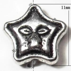 Star Lead-Free Zinc Alloy Jewelry Findings, 11mm,, Sold per pkg of 700