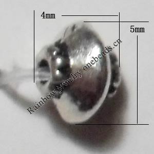 Lead-Free Zinc Alloy Jewelry Findings, 4x5mm,, Sold per pkg of 3000