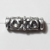Carved Lead-Free Zinc Alloy Jewelry Findings, 18x6mm hole=3mm,, Sold per pkg of 300