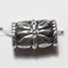 Carved Lead-Free Zinc Alloy Jewelry Findings, 9x6mm hole=3mm,, Sold per pkg of 800