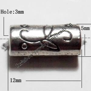 Lead-Free Zinc Alloy Jewelry Findings, 12x5mm hole=3mm,, Sold per pkg of 600