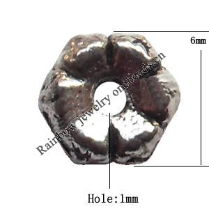 Lead-free Zinc Alloy Jewelry Findings, Donut 6mm hole=1mm Sold per pkg of 5000