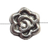 Lead-free Zinc Alloy Jewelry Findings, Flower 5mm hole=1mm Sold per pkg of 4000