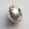 Lead-free Zinc Alloy Jewelry Findings, 3x1.5mm hole=1mm Sold per pkg of 1000