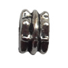 Lead-free Zinc Alloy Jewelry Findings, Helix 3x4mm hole=2mm Sold per pkg of 3000