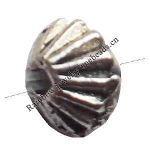 Lead-free Zinc Alloy Jewelry Findings, Carved 4x4.5mm hole=1mm Sold per pkg of 5000