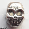 Lead-free Zinc Alloy Jewelry Findings, Skeleton 8x11mm hole=2.5mm Sold per pkg of 400